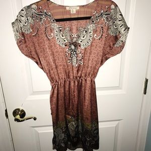 Forever 21 silk dress with belt.